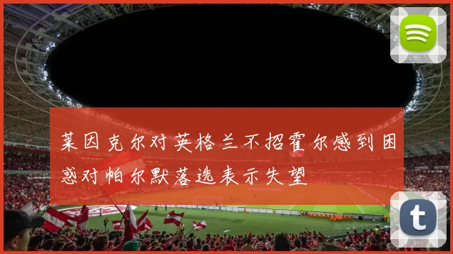莱因克尔对英格兰不招霍尔感到困惑对帕尔默落选表示失望